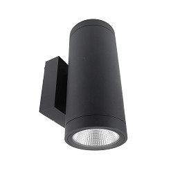 facade spotlight SHORELINE PRO ROUND 100 UP&DOWN 2 flames, round, CCT Switch IP65, dark grey dimmable