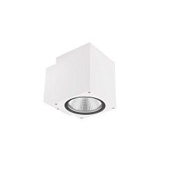 facade spotlight PRO SQUARE 100 DOWN 1 flame, square, CCT Switch IP65, white dimmable