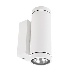 facade spotlight SHORELINE PRO ROUND 68 UP&DOWN 2 flames, round, CCT Switch IP65, white dimmable