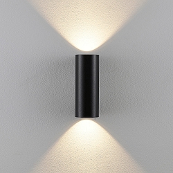 outdoor wall luminaire CAN OUTDOOR UP & DOWN up / down, 2 flames, cylindrical, rigid GU10 IP65, black