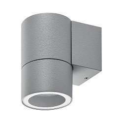 facade spotlight ACHERNAR DOWN 1 flame, cylindrical, with lamp socket GU10 IP65, light grey