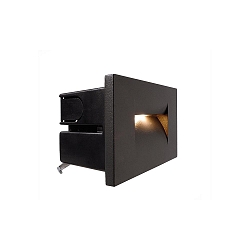 Recessed LED wall luminaire YVETTE I outdoor luminaire, voltage constant, asymmetrical, 220-240V AC, 3.6W, 3000K, anthracite