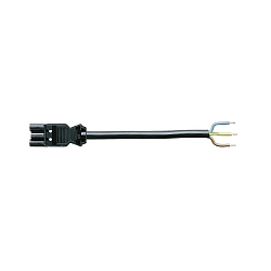 Wieland connecting lead with plug, 100cm