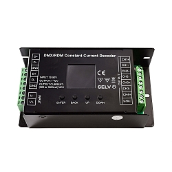 Controller, DMX / RDM 4-CH cC Decoder, current constant, dimmable DMX512, 12-50V DC, 1-42V DC