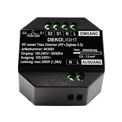 TRIAC dimmer TRIAC voltage constant, black