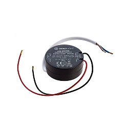 Power supply ROUND, RS700mA / 8W, Input: 100-240V AC, Output 6-12V DC, Output: 700mA, 8W, black