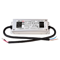 Meanwell power supply unit, CV. ELG-75-48A, voltage constant, 100-305V AC/50-60Hz, 48V DC, 0-1600 mA, 75W