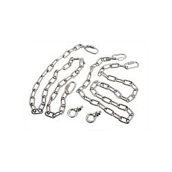 Suspension set, stainless steel, 100cm, silver