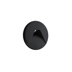 Cover round for light base COB LED Indoor, aluminum, IP20, black