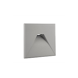 Cover square for light base COB LED Indoor, aluminum, 8.5cm, IP20, silver grey