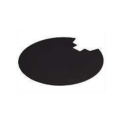 Rear cover for series UNI II MAX, metal, IP20, black