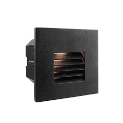 Cover grid for recessed LED wall luminaire LIGHT base II COB outdoor, 10 x 10cm, beam angle 65�, aluminum, black