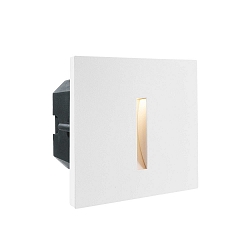 Cover LINEAR for recessed LED wall luminaire LIGHT base II COB outdoor, 10 x 10cm, beam angle 43�, aluminum, white