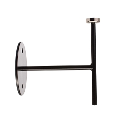 Wall holder for magnetic luminaire MIRAM, B/H: 8,5cm/9,6cm, black