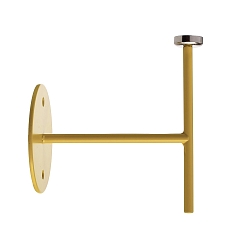 Wall holder for magnetic luminaire MIRAM, B/H: 8,5cm/9,6cm, yellow