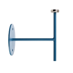 Wall holder for magnetic luminaire MIRAM, B/H: 8,5cm/9,6cm, blue