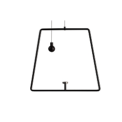 Pendelum for magnetic luminaire MIRAM, B/H: 20,5cm/18,5cm, black