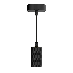 pendant luminaire ALILX WAVE 2M 1 flame, short, adjustable E27 IP20, black dimmable