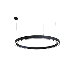 pendant luminaire LAUTARO 1200/60 UP/DOWN OPAL P4 IP20, black dimmable