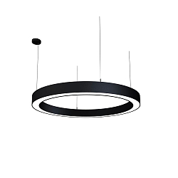 pendant luminaire LAUTARO 1200/100 UP/DOWN OPAL P4 IP20, black dimmable