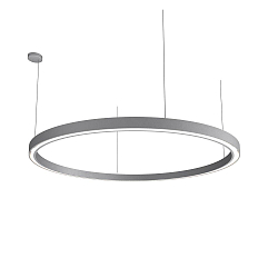 pendant luminaire LAUTARO 1500/60 DOWN OPAL P5 IP20, light grey dimmable