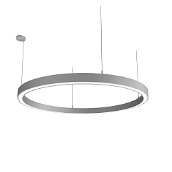 pendant luminaire LAUTARO 1500/80 DOWN OPAL P5 IP20, light grey dimmable