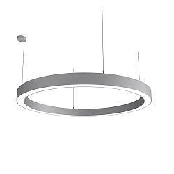 pendant luminaire LAUTARO 1500/100 DOWN OPAL P5 IP20, light grey dimmable