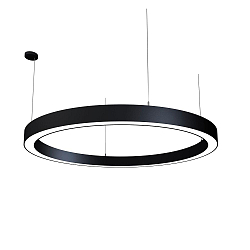 pendant luminaire LAUTARO 1500/100 UP/DOWN OPAL P5 IP20, black dimmable
