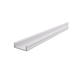 AU-01-15, flat U-profile for 15 - 16,3 mm LED stripes, 200cm, matt white