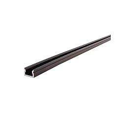 LED profile AU-01-05 flat U-profile for 5-5,7mm LED stripes, 200cm, matt brushed black
