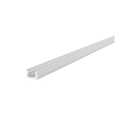 LED profile AU-01-05 flat U-profile for 5-5,7mm LED stripes, 200cm, matt white