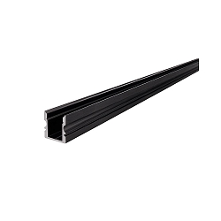 AU-02-08, high U-profile for 8 - 9,3 mm LED stripes, 200cm, matt brushed black