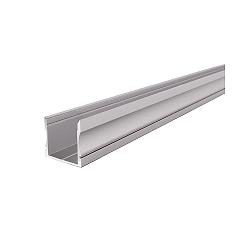 LED profile AU-02-20 high U-profile for 20-21,3mm LED stripes, 200cm, aluminum anodized
