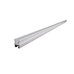 Rabbet-profile U-high AU-03-12 for 12 - 13,3 LED stripes, matt silver anodized, 200cm
