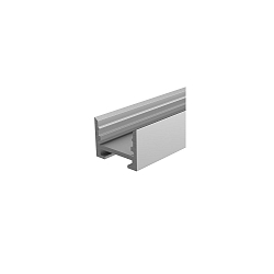 Reprofil rabbet-profile, U-high AU-10-12, aluminum, anodized, 200cm, silver