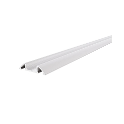 LED profile AM-01-10 flat surface profile for 10-11,3mm LED stripes, 200cm, matt white - without cover