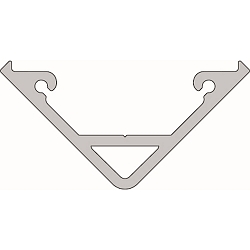 Corner profile AV-05-12 for 12 mm LED Stripes, silver matt, anodised, 200cm