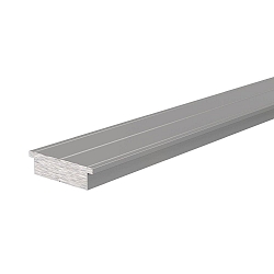 Carrier profile LED carrier T-01-15 for 15 - 16,3 LED stripes, matt silver