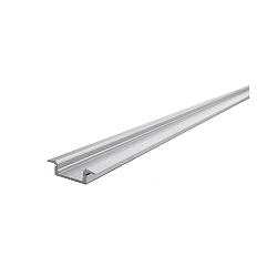 ET-01-15, flat T-profile for 15 - 16,3 mm LED stripes, 200cm, anodized aluminum