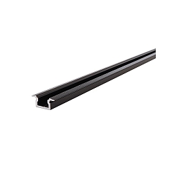 LED profile ET-01-05 flat T-profile for 5-5,7mm LED stripes, 200cm, matt brushed black