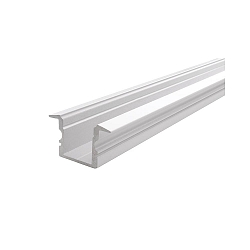ET-02-10, high T-profile for 10 - 11,3 mm LED stripes, 200cm, matt white