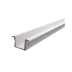 ET-02-12, high T-profile for 12 - 13,3 mm LED stripes, 200cm, matt white