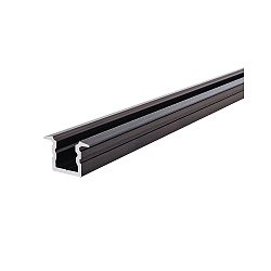 LED profile ET-02-05 high T-profile for 5-5,7mm LED stripes, 200cm, matt brushed black