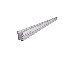 IP-profile U-high passable EU-01-12 for 12 - 13,3 LED stripes, matt silver, 200cm