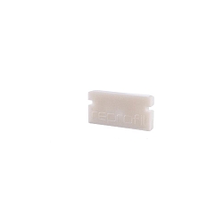 Endcaps P-AU-01-08, 14 mm, 2 items, white