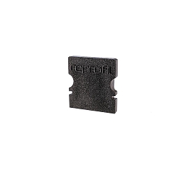 Endcaps P-AU-02-08, 14 mm, 2 items, black