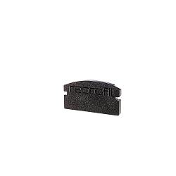 Endcaps f-AU-01-10, 16 mm, 2 items, black