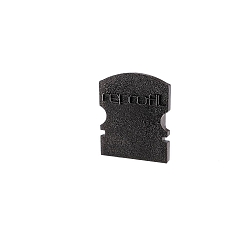 Endcaps f-AU-02-08, 14 mm, 2 items, black