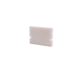 Endcaps H-AU-01-10, 16 mm, 2 items, white