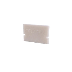 Endcaps H-AU-01-12, 18 mm, 2 items, white